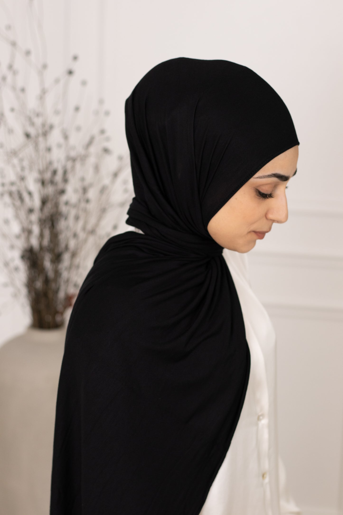 Premium Cotton Jersey schwarz - black